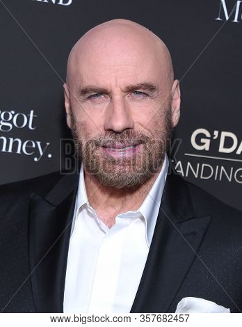 LOS ANGELES - JAN 25:  John Travolta arrives for the G'Day USA Gala on January 25, 2020 in Beverly Hills, CA