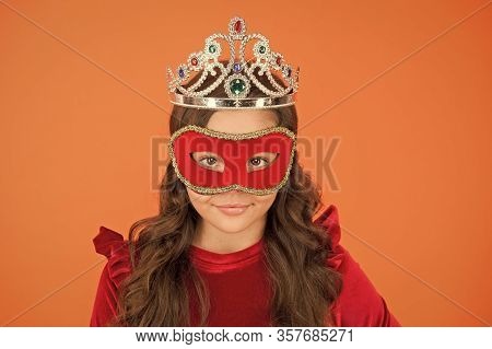 Visit Public Event Anonymously. Winter New Year Party. Winter Carnival. Incognito Mode. Girl Wear Ma