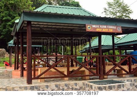 Sabah, My - June 18: Poring Hot Spring Open Bath Tub On June 18, 2016 In Sabah, Malaysia. Poring Is 