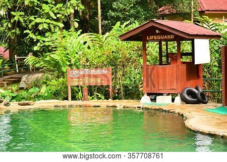 Sabah, My - June 18: Poring Hot Spring Swimming Pool On June 18, 2016 In Sabah, Malaysia. Poring Is 