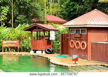 Sabah, My - June 18: Poring Hot Spring Swimming Pool On June 18, 2016 In Sabah, Malaysia. Poring Is 