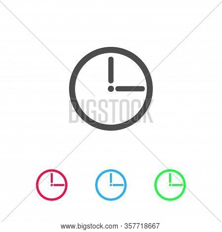 Passage Of Time Icon Flat. Color Pictogram On White Background. Vector Illustration Symbol And Bonus