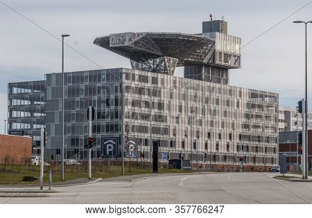 Helicopter Platform At Skejby Hospital Is A New Super Hospital