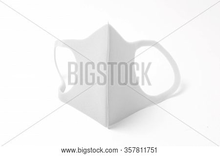 White Anti- Virus Mask In White Background