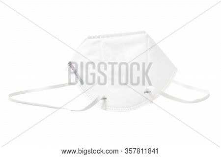 White Anti- Virus Mask In White Background