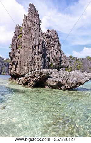 Palawan, Philippines - Landscape Of Shimizu Island. Island Hopping Tour.