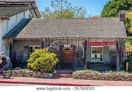 Monterey, Ca / Usa - July 18 2015: Californias First Theatre. Located In Monterey State Historic Par