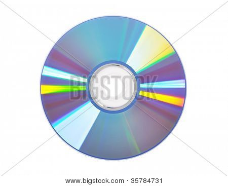 Izolované modré DVD disku