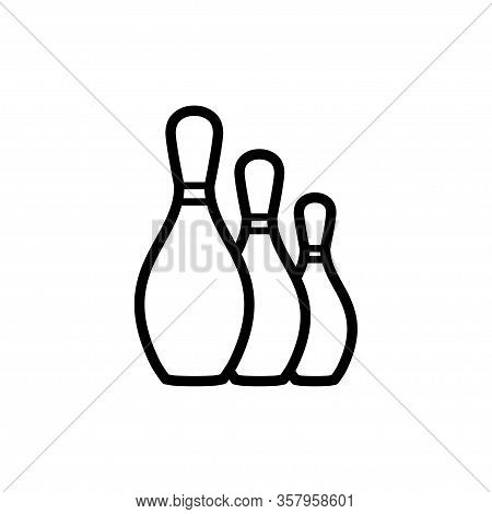 Bowling And Pin Icon Vector Template Design Trendy