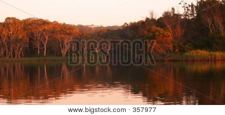Lagune bei Sonnenaufgang
