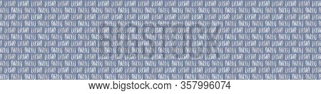 Hand Drawn Geometric Wavy Scribble Stripe Seamless Border Pattern. Vector Painterly Textured Organic