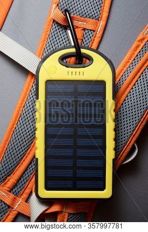 Portable solar cell for nature excursions.