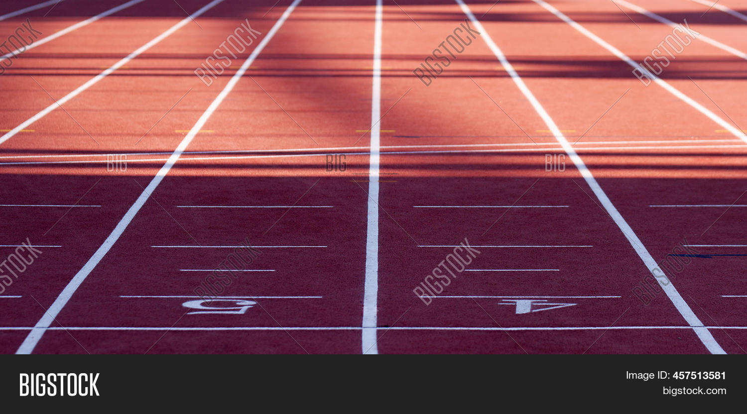 Red Running Track. Image & Photo (Free Trial) Bigstock