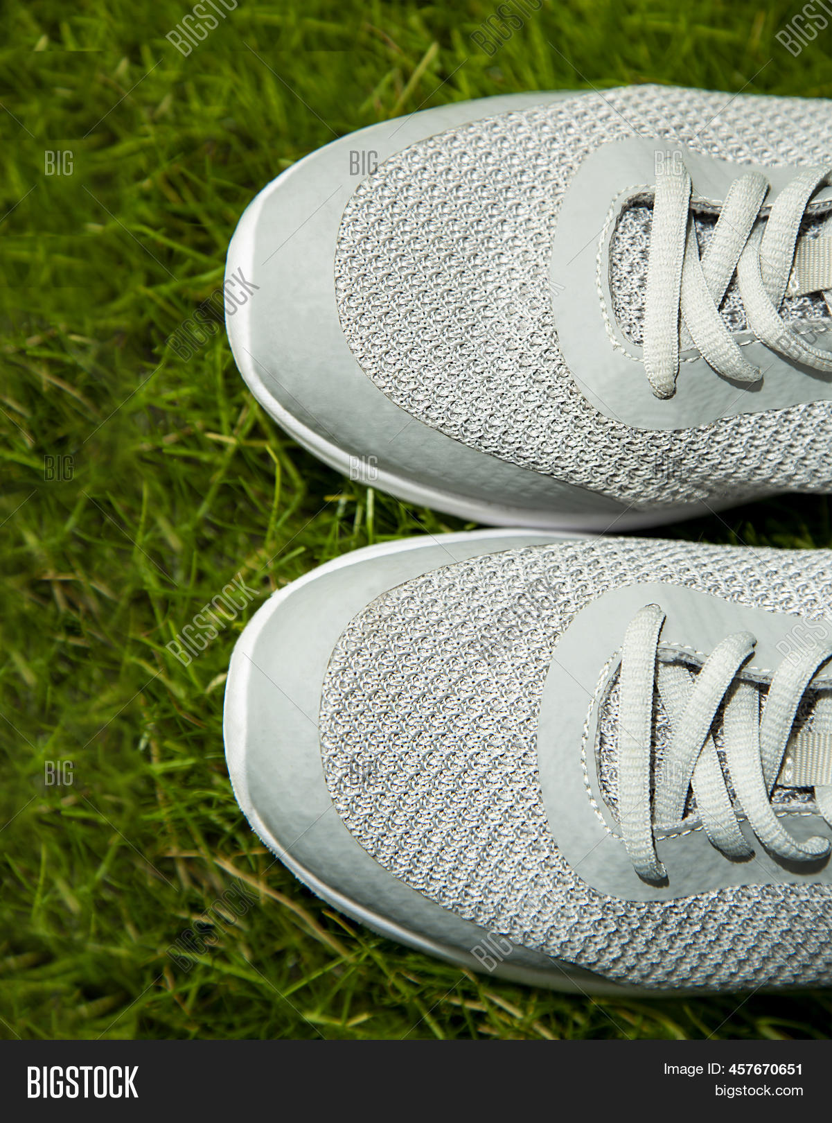 Shoes On Lawn Grass. Image & Photo (Free Trial) Bigstock