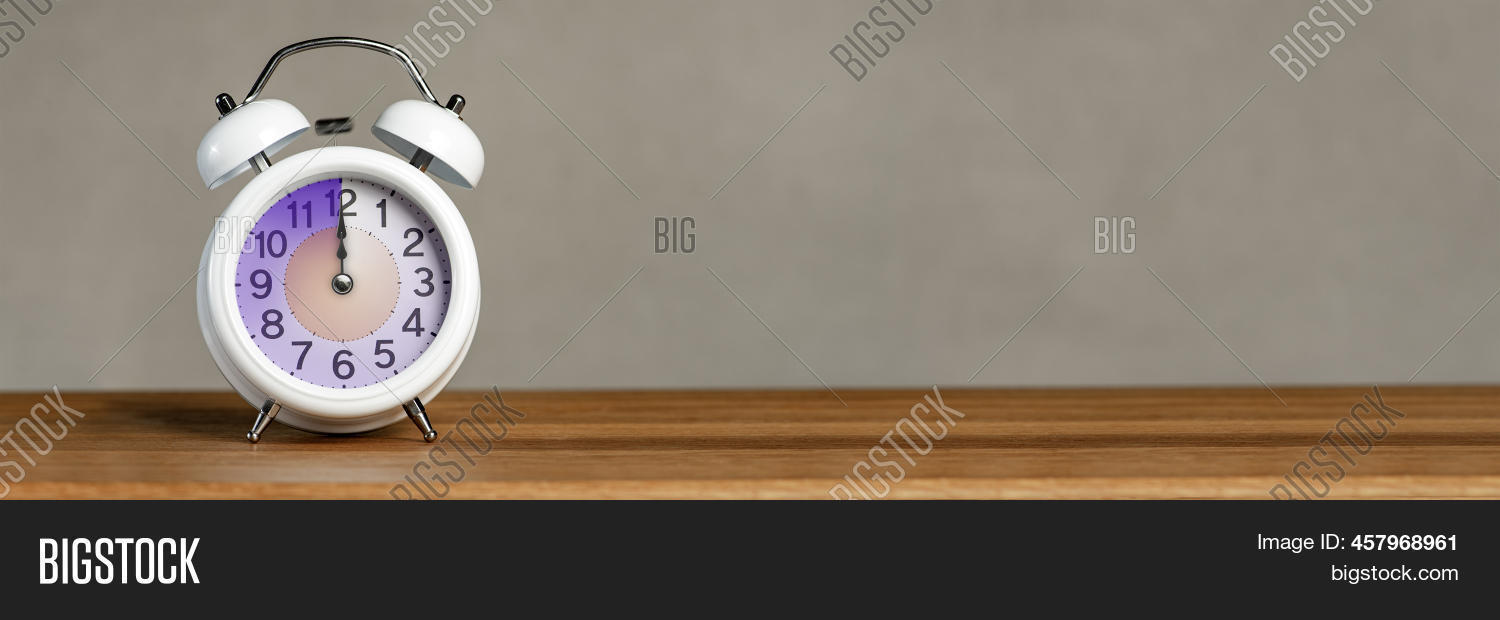 Twelve Oclock On Alarm Image & Photo (Free Trial) Bigstock