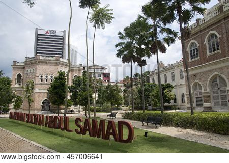 Kuala Lumpur, Malaysia - Jun 09, 2022: Sultan Abdul Samad Building Located In Front Of The Merdeka S