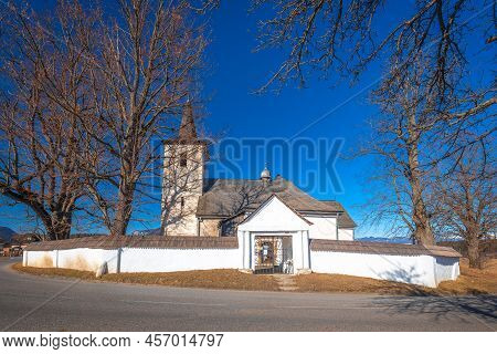 Gothic Church Of All Saints Ludrova, Slovakia, Europe.