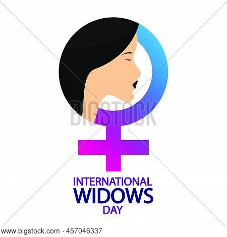 International Widows Day Woman, Vector Art Illustration.