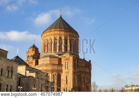 Armenian Temple Complex Cathedral Of The Transfiguration In Moscow Russia