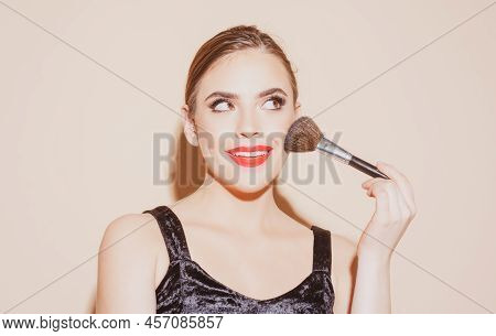 Woman Beauty Face, Portrait Of Beautiful Female Model. Skincare And Healthy Skin, Spa Facial Treatme