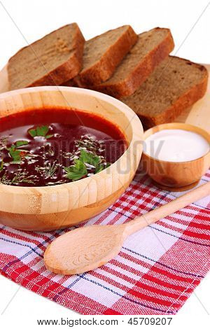 Vynikající boršč izolovaných na bílém