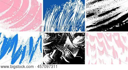 Soap Grunge Backgrounds. Foam Textures Set. Foam Water. Soap Bubble Stains. Shampoo. Shaving Cream. 