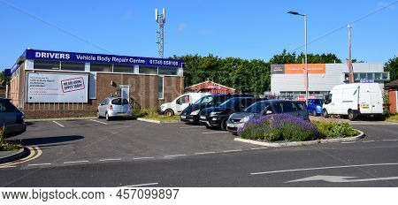 Prestatyn, Uk. Jun 22, 2022. Drivers Are Local Motor Dealers In The Welsh Town Of Prestatyn. They Op