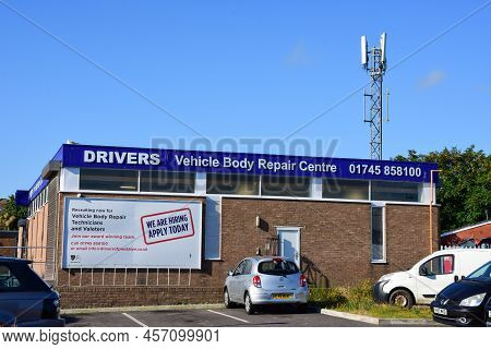 Prestatyn, Uk. Jun 22, 2022. Drivers Are Local Motor Dealers In The Welsh Town Of Prestatyn. They Op