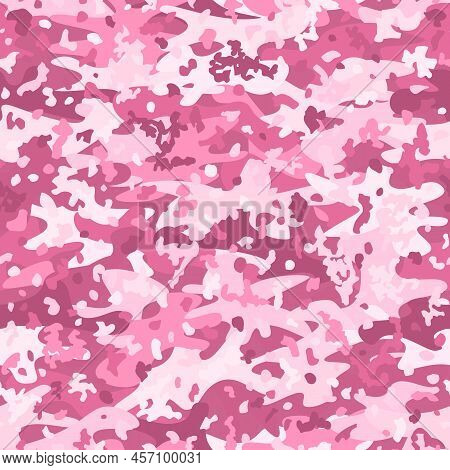 Camouflage Pattern Background. Classic Clothing Style Masking Camo Repeat Print