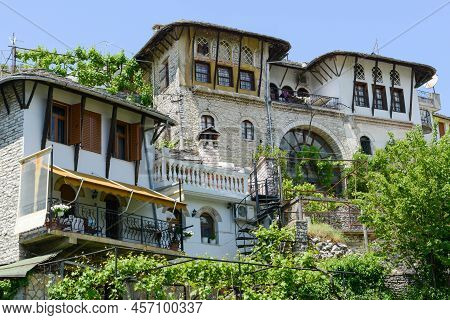 View At The Town Of Gjirokastra On Albania