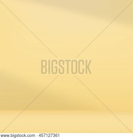 3d Empty Light Studio Abstract Background With Spotlight Effect. Vector