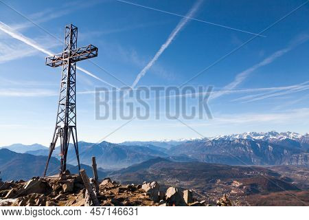 Landscape From Costalta Mount Top. Italian Alps Panorama