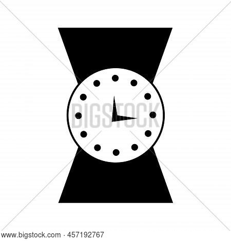 Office Manager Wall Clock Icon. Wall Clock Symbol. Alarm Clock Icon Flat Style