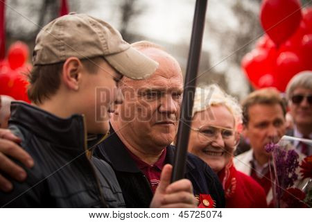 Mosca - 1 maggio: Gennady Zyuganov (è un politico russo, primo segretario del partito comunista di