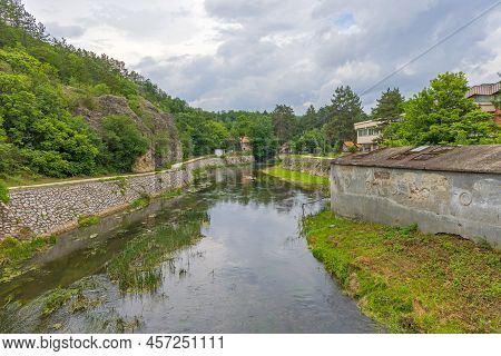 Black Timok River At Gamzigrad Spa In East Serbia Spring Day