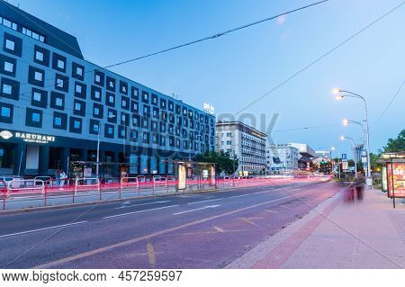 Bratislava, Slovakia - May 31, 2022: Razus Embankment (razusovo Nabrezie) In City Center Of Bratisla
