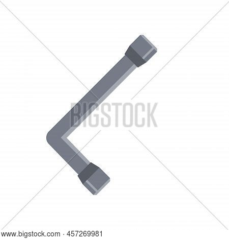 Socket Wrench. Tool For Car Repair. Unscrewing Parts. Flat Illustration