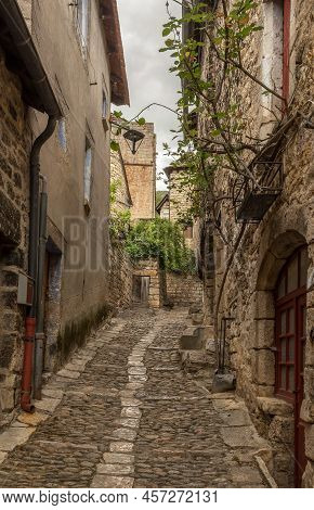 Historical Buildings In The Commune Of Sainte-enimie, Gorges Du Tarn Causses, Occitania, France