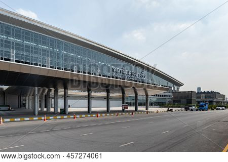 Bangkok , Thailand - December 2021 : Bang Sue Grand Station In Bangkok,  Newly Opened Train Station 