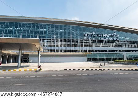 Bangkok , Thailand - December 2021 : Bang Sue Grand Station In Bangkok,  Newly Opened Train Station 