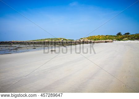 Chausey Island Coast, Beach And Cliffs Landscape In Brittany, France