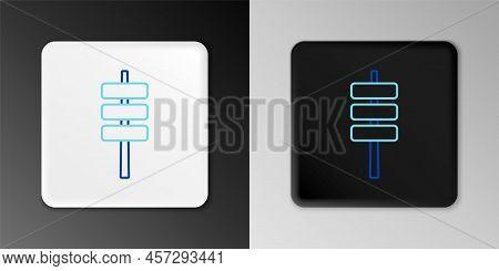 Line Korean Food Tokpokki Icon Isolated On Grey Background. Colorful Outline Concept. Vector