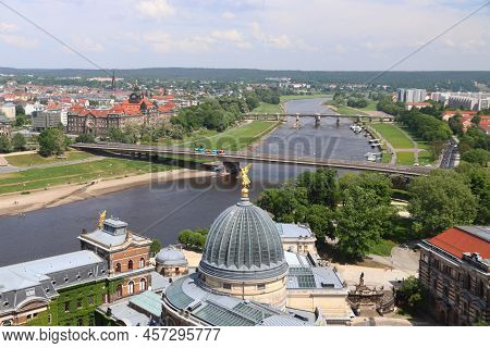 Dresden Academy Of Fine Arts (kunstakademie). Landmark Of Germany.