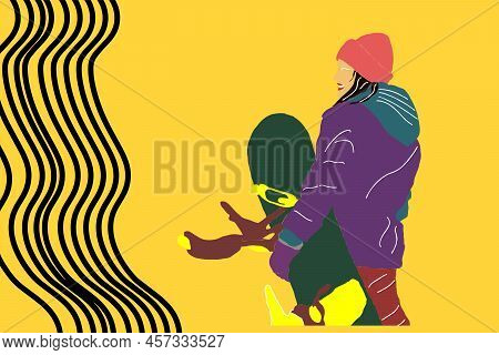 Snowboarding Design Vector Illustration, Creative Snowboarding Logo Design Concepts Template, Icon S