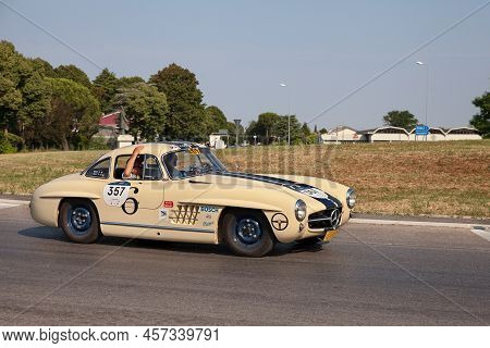 Forlimpopoli, Fc, Italy, - June 16, 2022: Vintage Sports Car Mercedes Benz 300 Sl Coupe W198 (1955) 