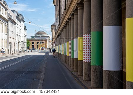 Copenhagen, Denmark - June 30, 2022: Decoration In The City Centre For The Starting Of The Tour De F