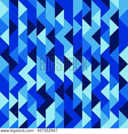 Vector Abstract Background. Seamless Modern Pattern. Geometric Texture With Triangles. Vector Illust