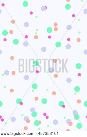 Colorful Dots Seamless Pattern. Seamless Vector Pattern With Dots. Colorful Background. Vector Illus