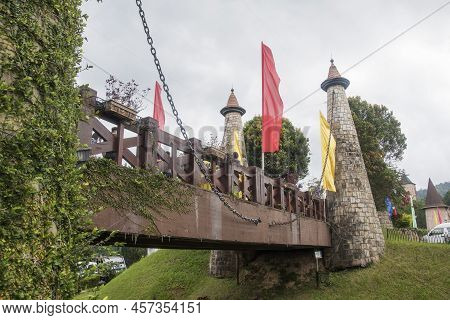 Bukit Tinggi, Malaysia - Jun 08, 2022: Day Time View At Colmar Tropicale In Berjaya Hills, Bukit Tin