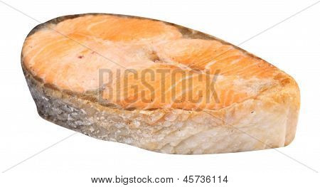 Bistecca di salmone isolato